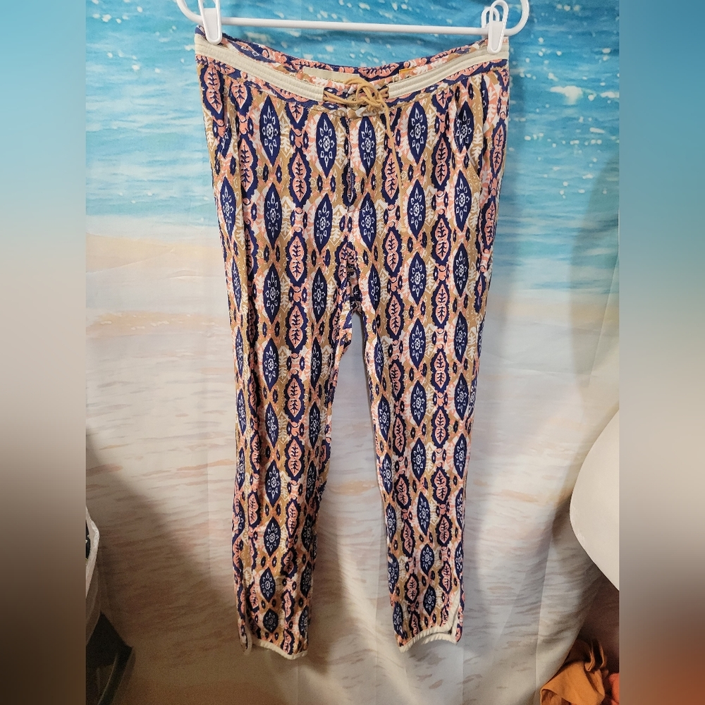 Pilcro and The Letterpress‎ Anthropologie Abstract Print Ankle Pants Size 27